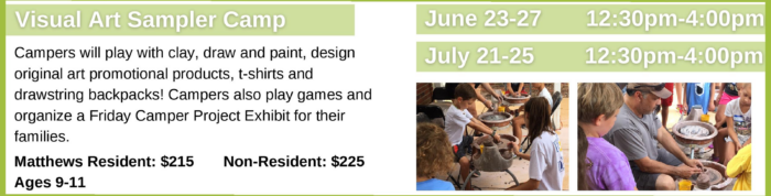 9 - 12 visual arts camps